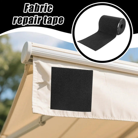 All-Purpose Fabric Repair Tape For Tents, Jackets, And Backpacks Self-Adhesive Polyester Patch Water Resistant Quick Fix For Gear And Outerwear On The Go used on awning