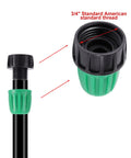 3/4 inch thread connector for 52 Ft 1/2 Inch Drip Irrigation Tubing Main Line Kit With Fittings And Connectors For Garden Watering System