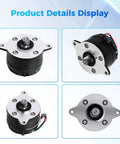 K2 Series E Axis Stepper Motor Replacement for K2 Pro and K2 Plus 3D Printers, showcasing four angles with plug-and-play design