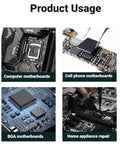 Product usage of Solder Green Epoxy UV Solder Mask For Circuit Boards, PCB Insulation Masking Ink in electronics repair