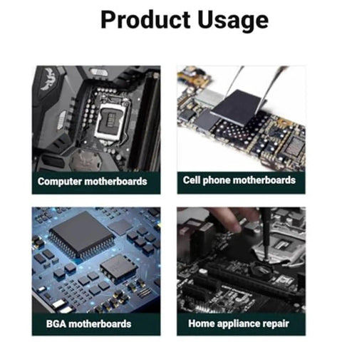 Product usage of Solder Green Epoxy UV Solder Mask For Circuit Boards, PCB Insulation Masking Ink in electronics repair