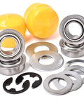 HD Switch Front Wheel Bushing To Bearings Conversion Kit showing components including steel seals and bearings