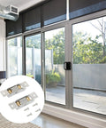 Built Tough Double Wheel Sliding Patio Door Rollers With Stainless Steel Pulley Set for easy installation next to modern sliding glass door.
