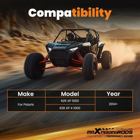Rear Radius Arms For Polaris RZR XP 1000 And XP 4 1000 2014 Up High Clearance Beefed Up Heavy Duty Suspension Upgrade For Tough Trails And Improved Ground Clearance.