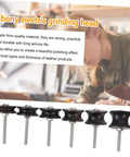 Top Shelf 6 Piece Ebony Leather Burnisher Tool Set Slicker For Smooth Edge Finishing Durable Hand Tools Leathercraft Polishing Gear on a workbench.