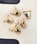Light Gold Metal Twist Lock Clasps For Purses Bags And Wallets 5 Piece Set Secure Purse Hardware For DIY Handbags Briefcases And Wallet Making Durable Finish And Easy Lock Mechanism