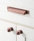 Six Pack Antique Copper Cabinet Pulls Three And Three Quarters Inch Center To Center Vintage Kitchen Hardware Farmhouse Style