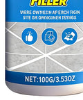 Fix Ceramic Gaps Fast With Heavy Duty Tile Filler Cream, 100g Waterproof Quick Dry Paste, product label showing usage icons.