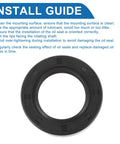 nitrile rubber shaft oil seal installation guide with steps