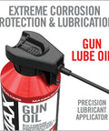 12 Ounce All In One Gun Oil And Cleaner Heavy Duty Lubricant And Rust Protectant applicator close-up