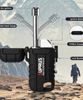Waterproof Windproof Arc Plasma Lighter USB C Rechargeable With Expandable Flexible Neck For Outdoor Camping Kitchen Black
