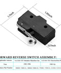 Beefed Up Forward Reverse Switch Assembly For Ezgo Txt Electric Golf Cart Crushes Hills With High Current Support And Delivers Smooth Gear Shifts Without Headaches, showing dimensions and details.