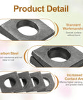 Beveled Square Washers Set 6pcs 9x18mm Carbon Steel Heavy Duty 2mm Thick 5mm High Flat Pad Spacers For 8mm Bolts Leveling Fasteners