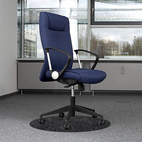 Round 27.5 Inch Recliner Floor Mat Non Slip Felt Pad For Hardwood Floors Protects Recliners And Swivel Chairs 1 Pack