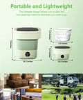 Game Changing Foldable Portable Mini Washing Machine With Sixteen Liter Capacity And Three Deep Wash Modes, compact design for travel.