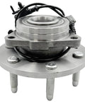 Front view of Front Wheel Hub And Bearing Assembly For 2007 2014 GM Full Size SUVs And Trucks 4WD Bolt On Direct Fit.