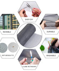 Screen Roll 36 Inch By 100 Foot UV Protective Fiberglass Mesh For Doors And Windows, Continuous Roll features and benefits