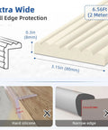 Game Changing Baby Edge Protectors And Corner Guards Super Wide High Density Foam Furniture Bumper Shields 3.15in wide and 6.56ft long