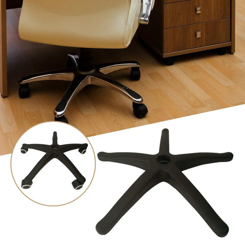 Built Like A Tank Replacement Office Chair Base With Smooth Rolling Casters And Heavy Duty Five Spoke Design For Gaming Chairs.