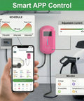 Level 2 Ev Charger To Smoothly Top Off Your EV Battery With 50Amp And 12Kw Raw Juice 240V Hardwired Hookup with app control and adjustable settings.