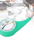 Close-up of green Brass Desoldering Wick Braid With Flux, 2m Length, 3mm Width, Solder Removal Wire, with background applications shown.