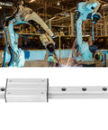 Rock Solid Three Hundred Millimeter External Biaxial Metal Linear Guide Rail With Slide Block, showcasing precision engineering and smooth tracking.