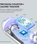 Digital Jump Rope With Smart Counter And Timer, showing precision counter and calorie tracker with intelligent chip details.