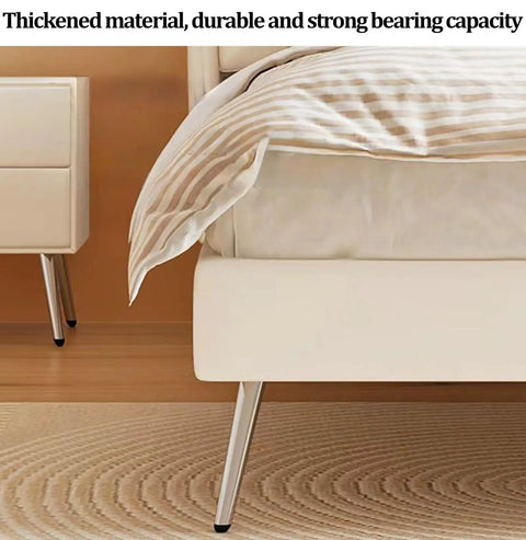 Beefy Sixty Centimeter Tapered Iron Sofa And Table Leg Set Four Pack Replacement Legs for furniture with silver accent
