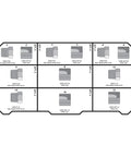 Diagram of All-In-One Heavy Duty Hydraulic Fittings And Adapter Kit With 101 Adapters And 150 O Rings For NPT Threads in case