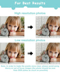 Comparison of high and low resolution images for Six Pack Sublimation Blank Jigsaw Puzzles White A5 Size, 80 Pieces Each