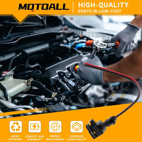 Installation of Universal EV1 OBD1 Fuel Injector Connector Pack 8 Piece 2 Wire Female Plug And Play Wiring Harness Pigtail.