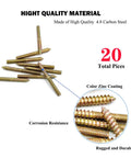 Pro Grade Shop Checked M4 X 40mm Hanger Bolts 20 Pack Heavy Duty Galvanized Steel double ended wood screws set on a white background.