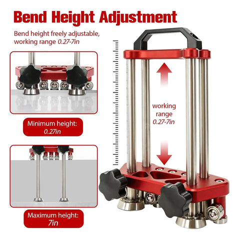 Dual Station Sheet Metal Roller And Bender For 0 To 100 Degree Bend Range With Anti Scratch Painted Surface and Precision Scale