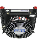 Top view of Beefy 10 L Per Min Hydraulic Cooler Air Cooled Oil Radiator Heat Exchanger For CNC Hydraulic System DC 12 V
