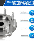 Side view of 4X4 Front Wheel Bearing And Hub Assembly For Chevy Avalanche Suburban Silverado 1500 2500 3500 HD And GMC Sierra 1500 2500