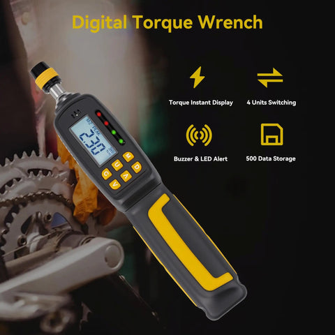 Workhorse Pro Grade Digital Torque Screwdriver With Backlit LCD, 1/4 Inch Quick Release Bit Holder, 2.6 To 70.8 In-Lb Range, 38-Piece Bit Set, ISO 6789 Certified, Two Percent Accuracy For Real World Tolerances, digital torque screwdriver on machinery