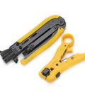 Adjustable Coax Cable Crimper Kit For RG6 RG59 RG11 With F Compression Connectors 75-5 75-7 Anti Slip Handle Tools