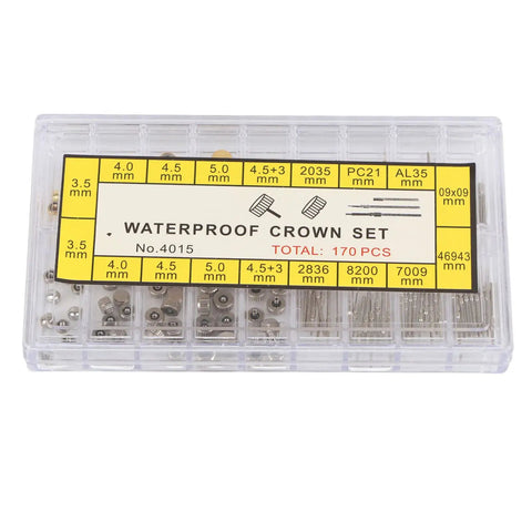 Gold And Silver Watch Stem Extender And Repair Kit With Stainless Steel Parts In Box Pro Tools For DIY Watch Repair