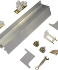 Pro Grade Wall Mount Barn Door Hardware Kit For Doors From One Inch To One And Three Quarter Inches Thick Top Hung Aluminum Track With Nylon Hangers Beefy Heavy Duty Up To Two Hundred Lbs components