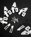 Adjustable Push Rod Connector Linkage Stoppers 1.3mm With Nylon Control Horns 21x10mm And Z Push Rods 1.2x210mm RC Aircraft Kit