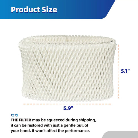 Easy Swap Humidifier Filter Replacement For Vicks Starry Night And Kaz Models, 5.9 x 5.1 inch size.