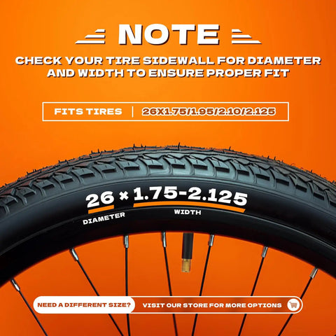 Heavy Duty 4 Pack Bike Inner Tubes 26x1.75 1.95 2.125 Puncture Resistant Butyl Rubber With 32mm Schrader Valve For BMX MTB Road