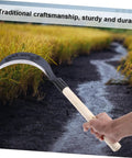 Manganese Steel Hand Scythe For Weeding And Cultivation With Comfortable Grip in a field background