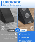 Comparison of 2 Pack Air Conditioner Foam Tape With Heavy Duty Adhesive, showing residue-free application and adhesive stickers.