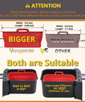 Size comparison of collapsible 2 pack silicone liners for 8Qt and 10Qt Ninja Foodi dual air fryer with measurements.