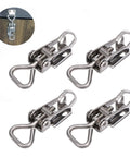 4 Pack Toggle Latch Clamp With Locking Hole For Toolbox Cabinet Doors And Smoker Lids, Marine Grade 304 Stainless Steel