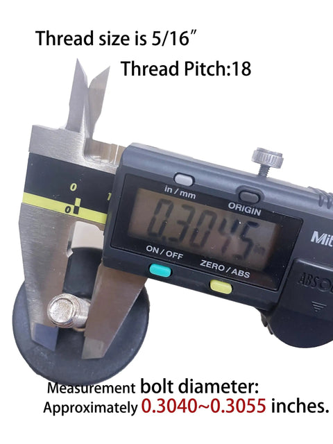 Premium Heavy Duty Furniture Levelers Crafted From Solid 304 Stainless Steel Featuring Low Profile One Point Five Inch Base Height And Smooth Adjusting Feet For Tackling Wobbly Tables And Cabinets Quick Easy Home Fixups Pack Of Four Units, measuring 5/16 inch bolt size.