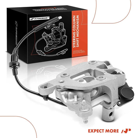 A-Premium steering column shift mechanism; gray metal bracket with wiring harness, for Chevy/GMC 1995–2009.