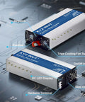 3500W Pure Sine Wave Inverter 48V DC To 110V 120V AC With Dual Outlets, Hardwire Terminal, LED Display, shown on circuit board