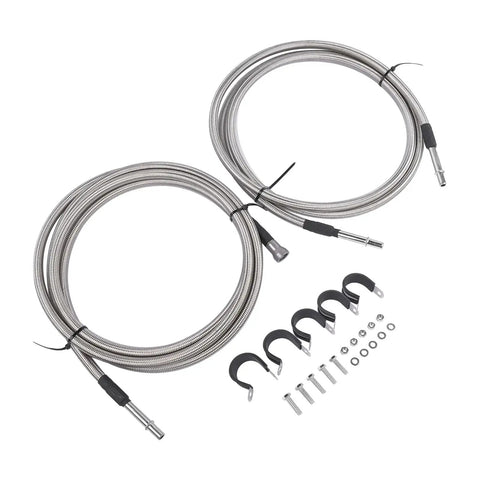 Premium Fuel Line Kit For Chevy Silverado And GMC Sierra Replaces 819-816 Perfect Fix For Leaks And Bad Delivery On 2004 To 2010 Models, braided steel lines with clamps